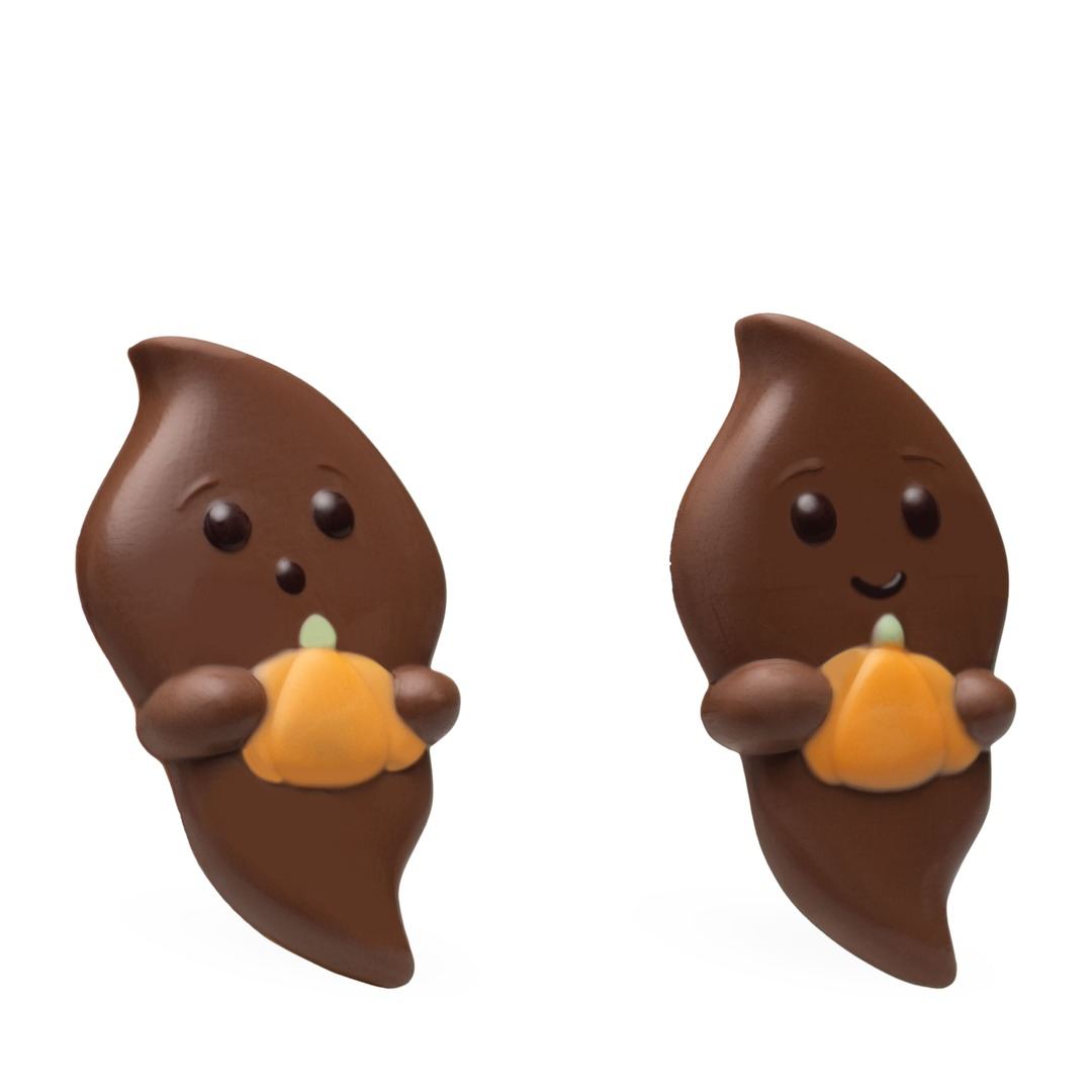 Platte chocoladefiguur